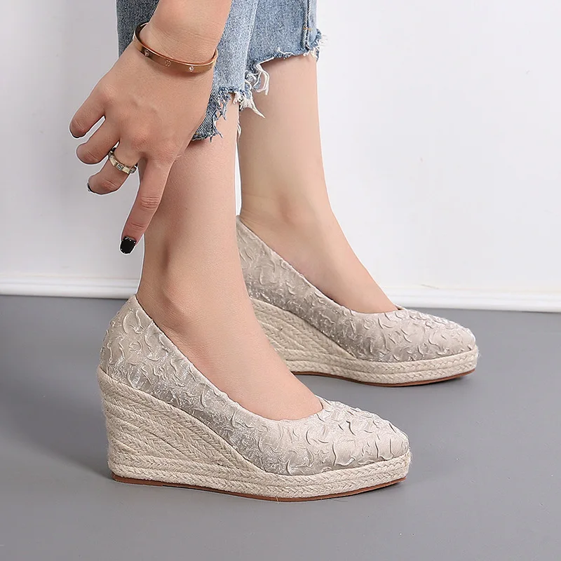Женские эспадрильи на платформ – обзор и цена Wedge Espadrille Women