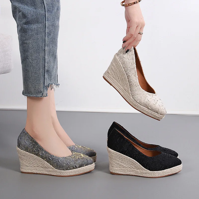 Женские эспадрильи на платформ – обзор и цена Wedge Espadrille Women
