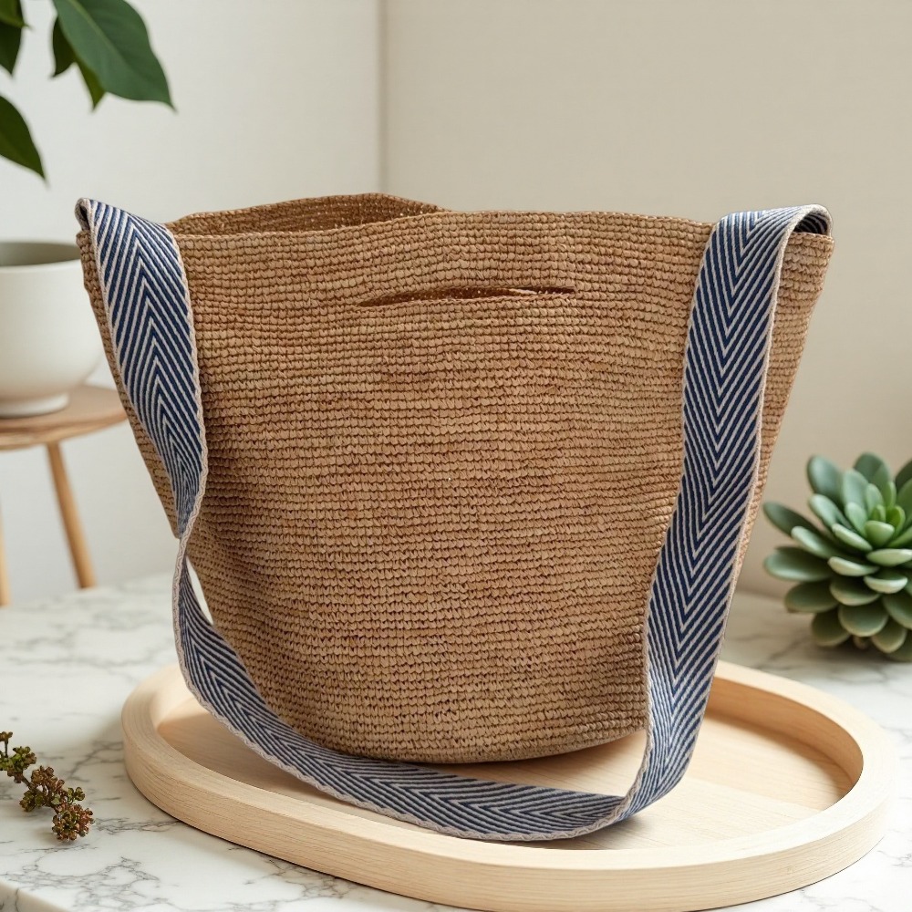 Новая женская сумка-ведро из р – обзор и цена Crochet Bag Raffia